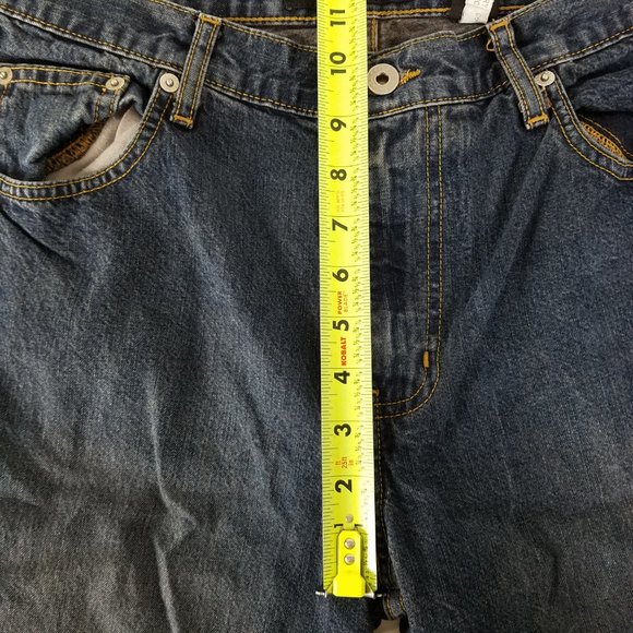 Express Jeans Juniors Size 9 Long High Rise Bootcut Dark Wash Blue Denim 30x32.5 - Picture 4 of 14